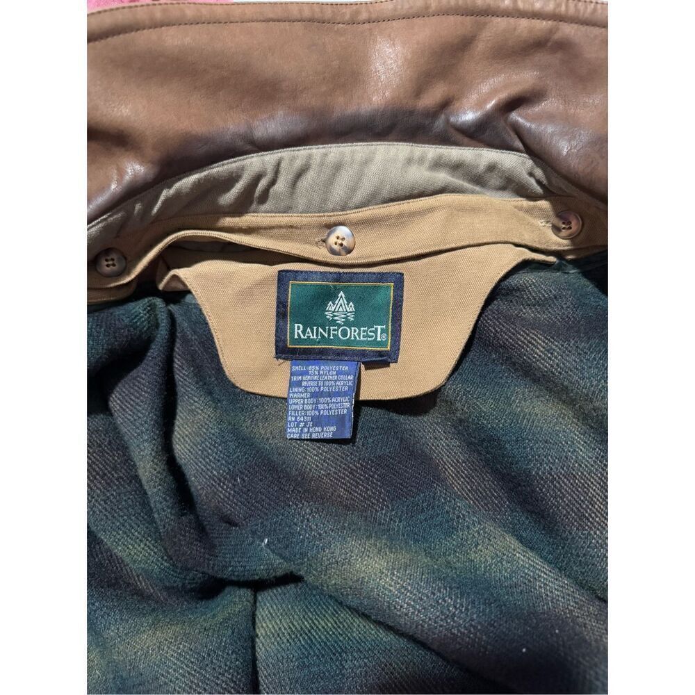 Rainforest tan thermolite active jacket leather collar L - Picture 8 of 16